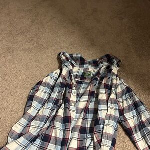 Plaid Button-Up Shirt